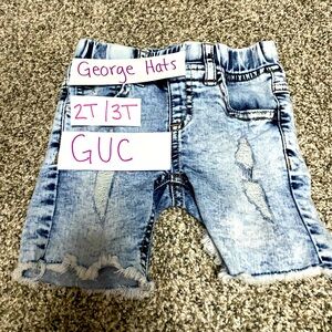George Hats Denim Shorts
